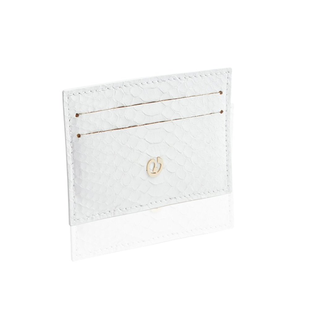 NEW NADA SAWAYA - Python Card Case - White